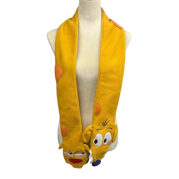 90s Nostalgia CatDog Fleece Scarf Nickelodeon Loot Crate Exclusive - Picture 1 of 6